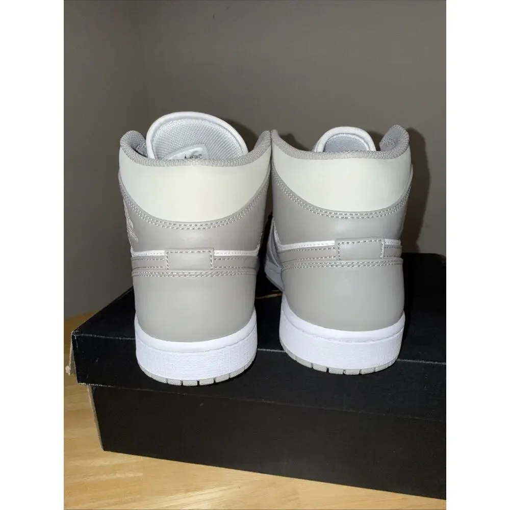 Size 8 - Jordan 1 Mid College Grey - 554724082 lightly used/ OG BOX